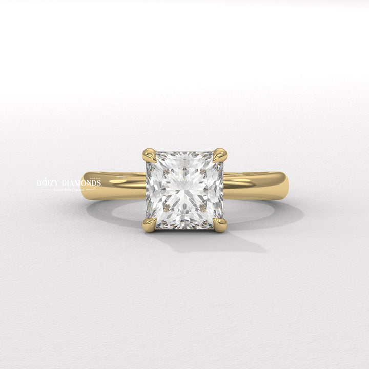 Discover princess solitaire lab grown diamond engagement ring online