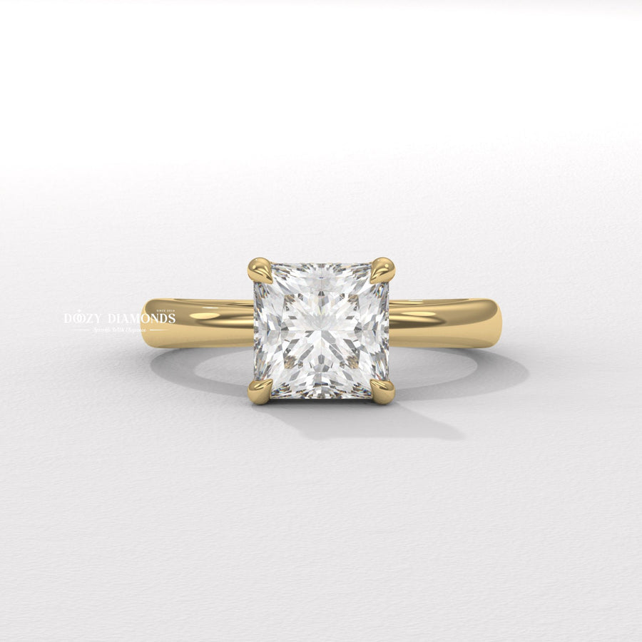 Discover princess solitaire lab grown diamond engagement ring online