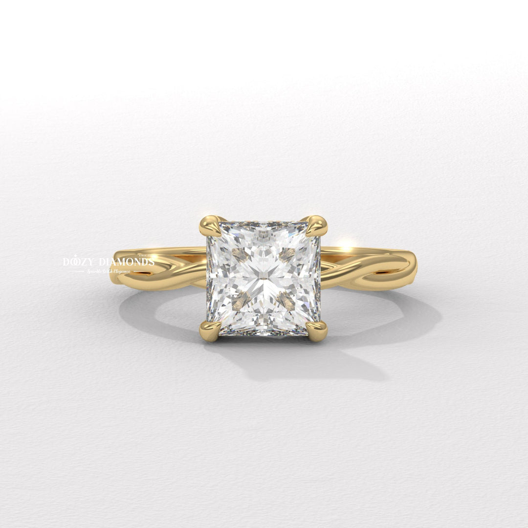 Princess cut solitaire engagement ring available to buy now