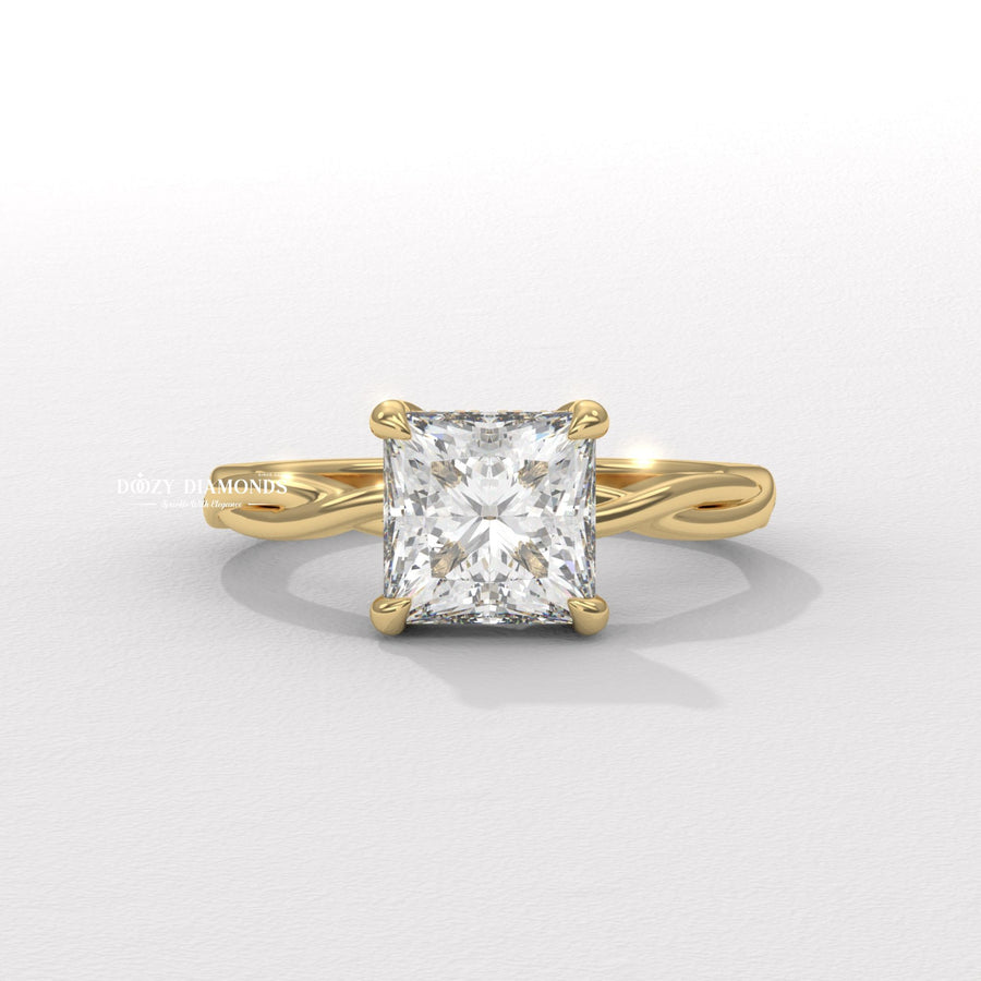 Princess cut solitaire engagement ring available to buy now