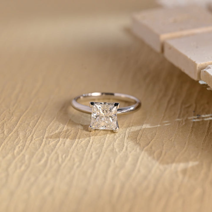 Buy 1.0CT princess solitaire lab grown diamond engagement ring online