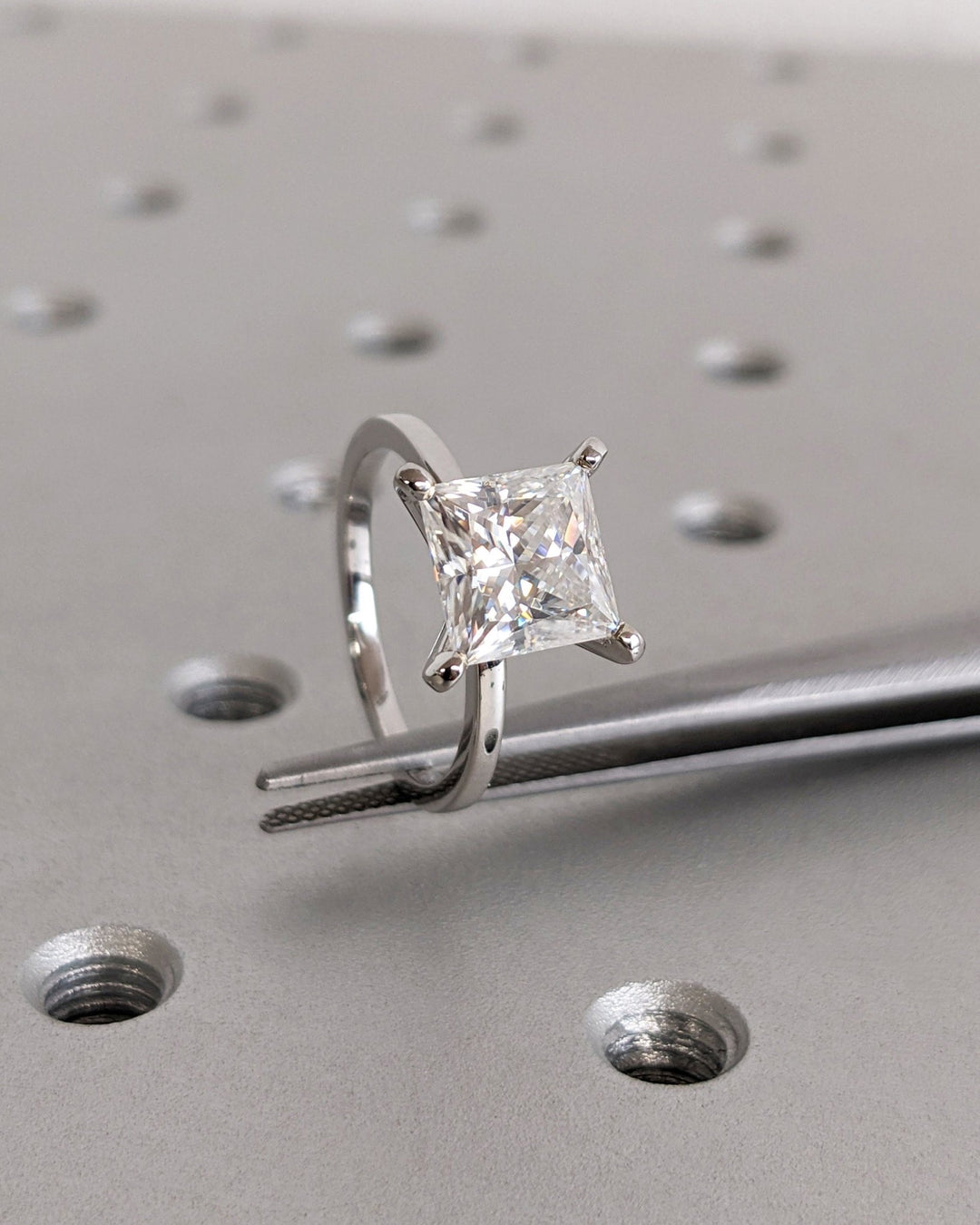 Shop the princess cut solitaire engagement ring collection online