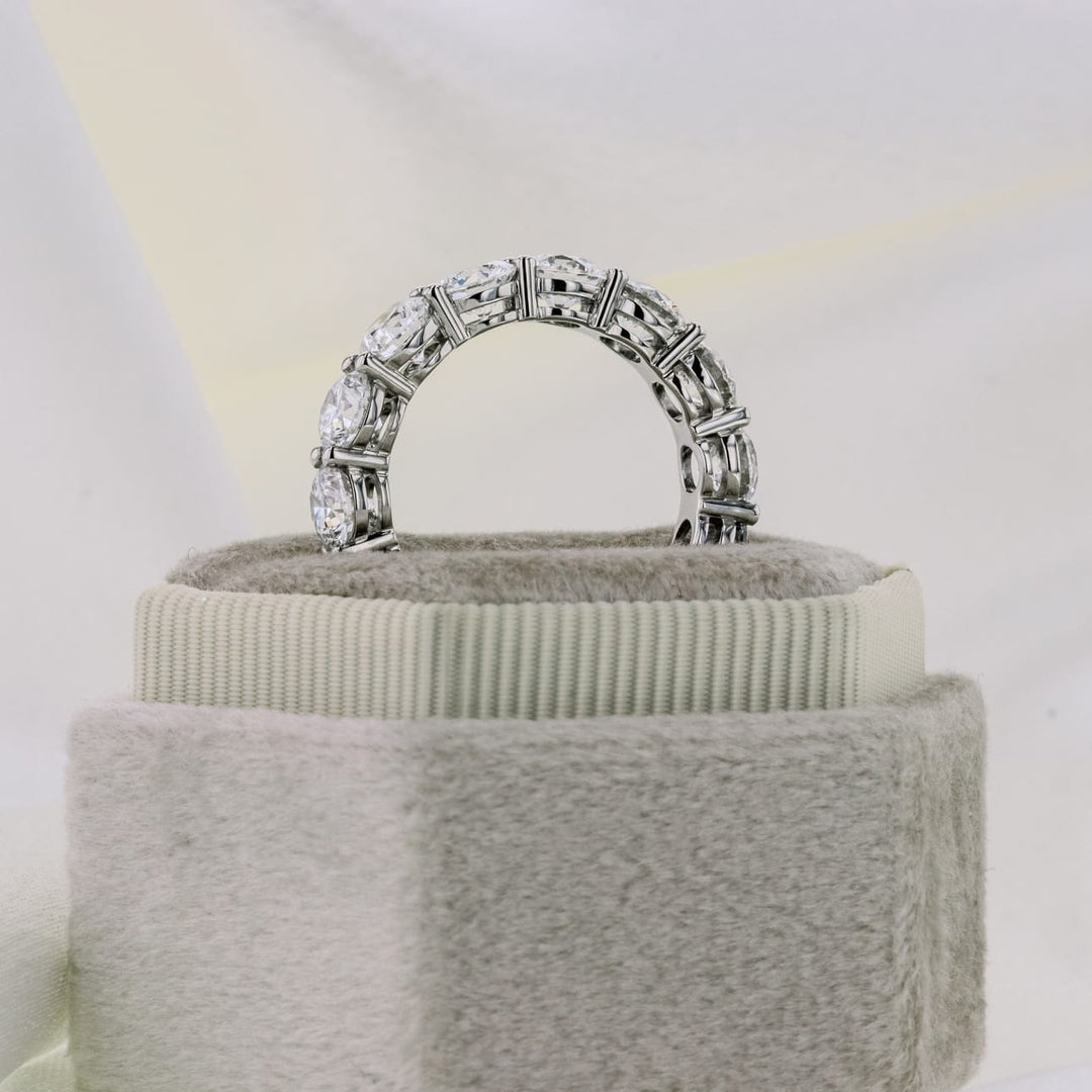 Round FG - VS1 Lab Grown Diamond Eternity Wedding Band - Doozy Diamonds