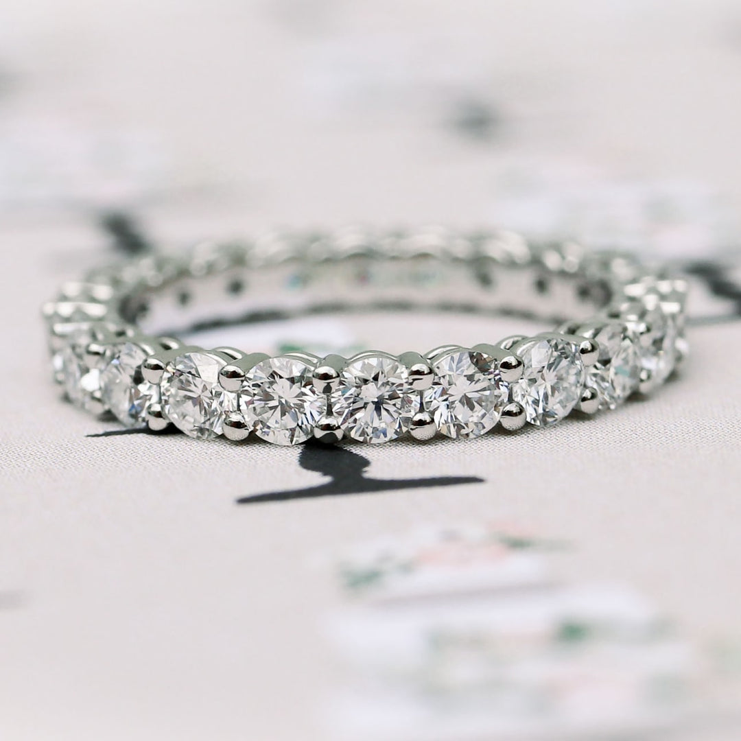 Round FG - VS1 Lab Grown Diamond Eternity Wedding Band - Doozy Diamonds