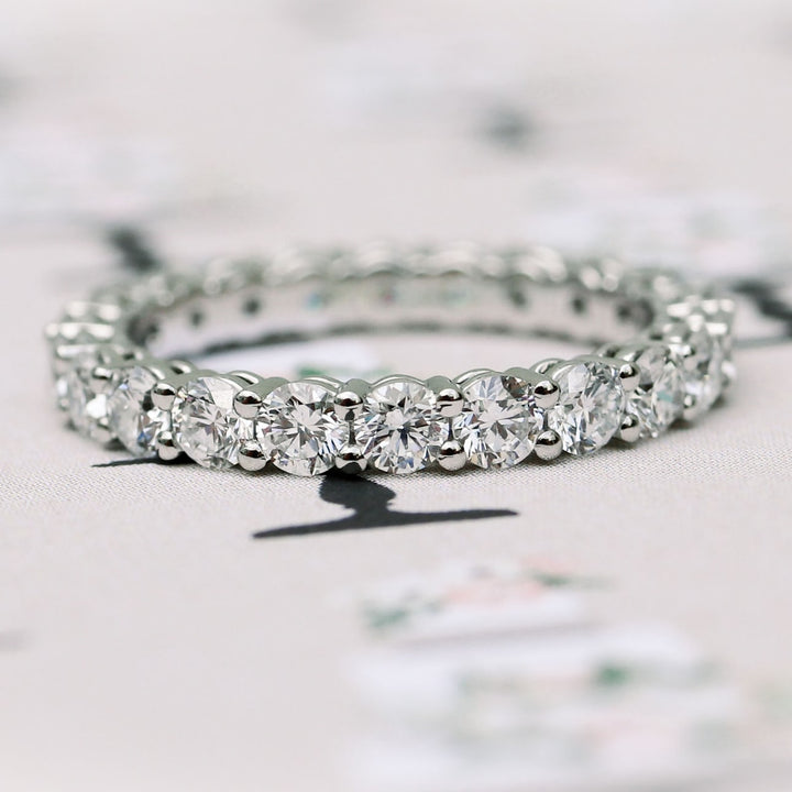 Round FG - VS1 Lab Grown Diamond Eternity Wedding Band - Doozy Diamonds