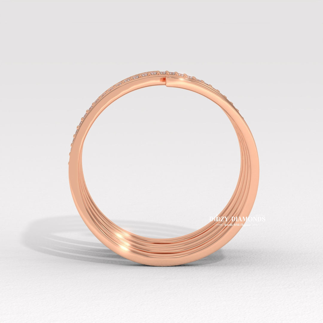 IGI certified round diamond wedding band