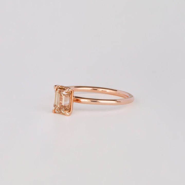 Shop the emerald cut solitaire engagement ring collection online