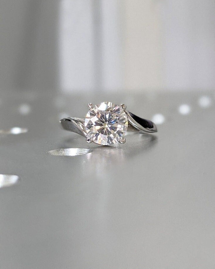 1.50CT round solitaire lab grown diamond engagement ring for sale