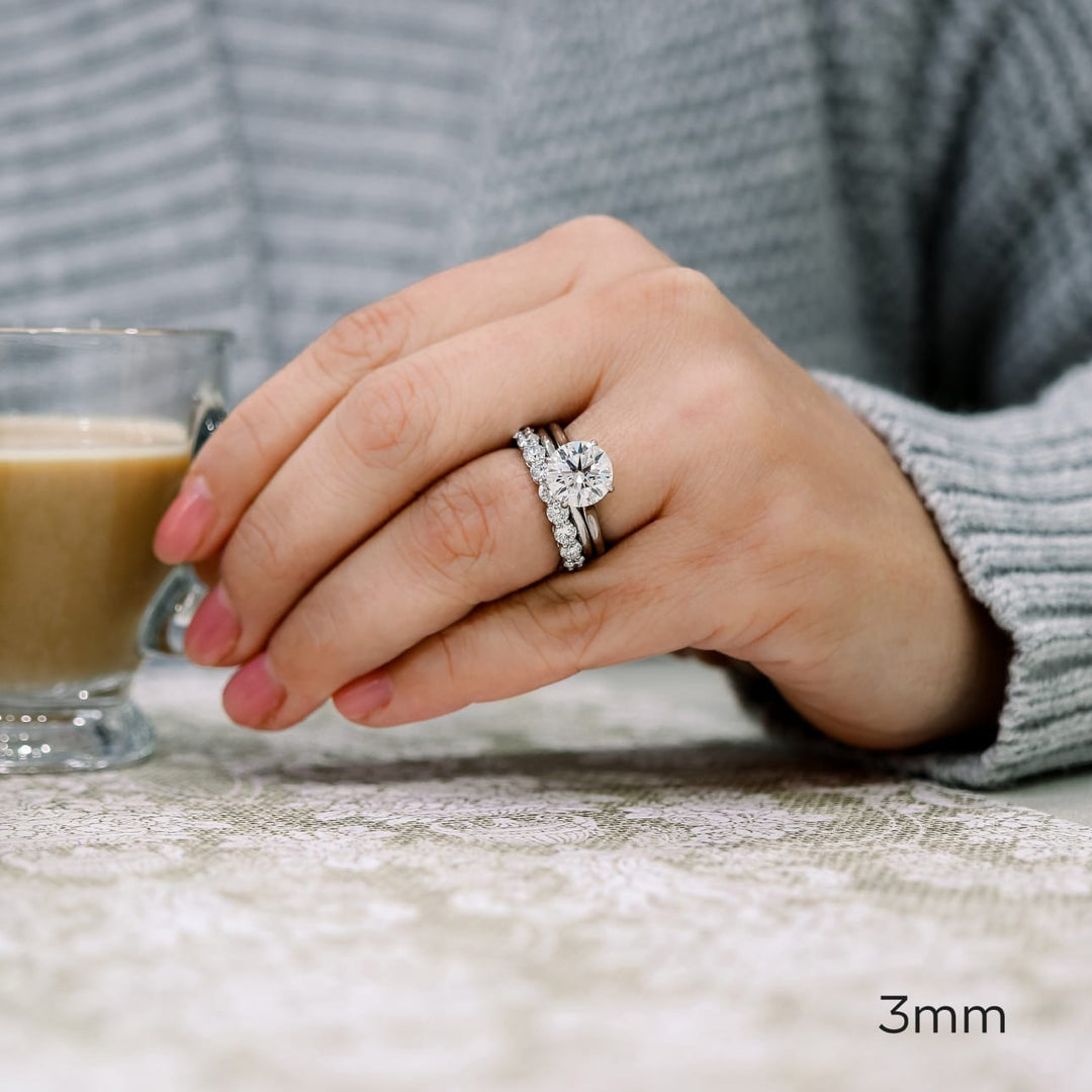 Round FG - VS1 Lab Grown Diamond Eternity Wedding Band - Doozy Diamonds
