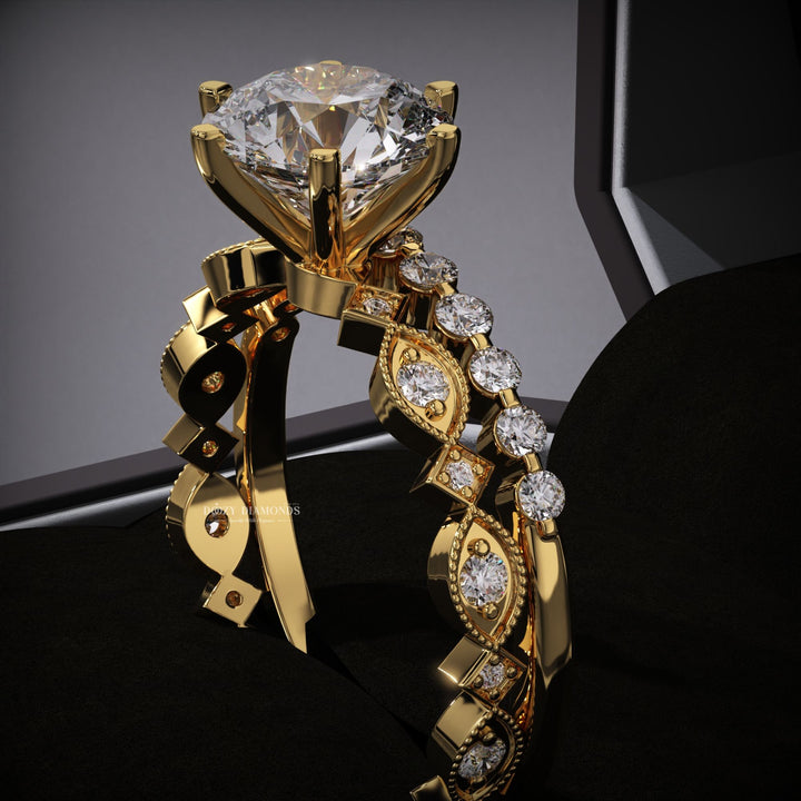 round brilliant diamond ring