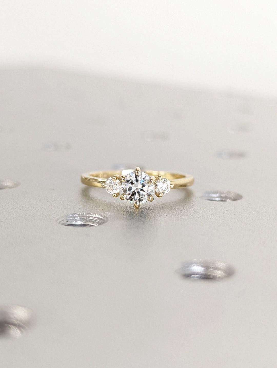 Shop round solitaire lab grown diamond engagement ring