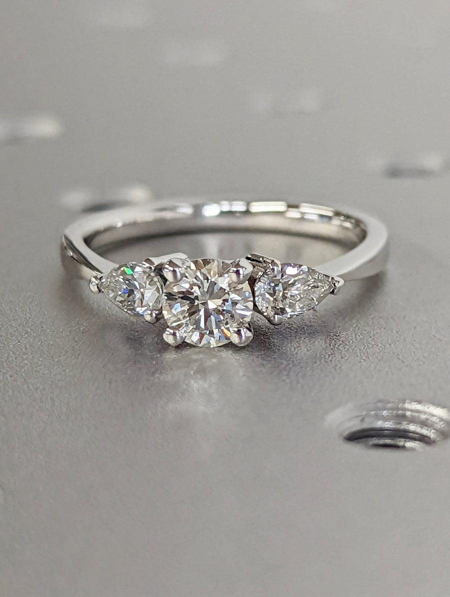 0.50CT round cut solitaire engagement ring available to buy now