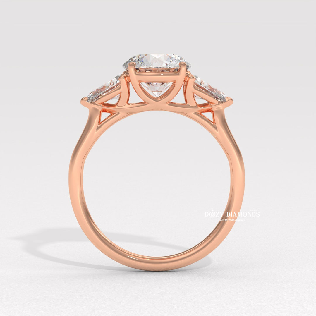 Shop round cut solitaire lab grown diamond engagement ring online