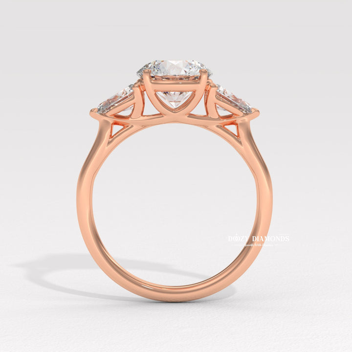Shop round cut solitaire lab grown diamond engagement ring online