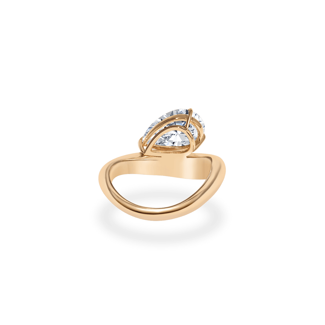 Shop the pear cut dome engagement ring collection online