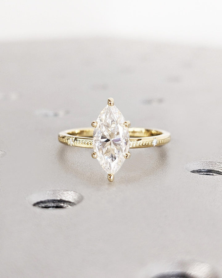 1.0CT marquise cut solitaire engagement ring available to buy now