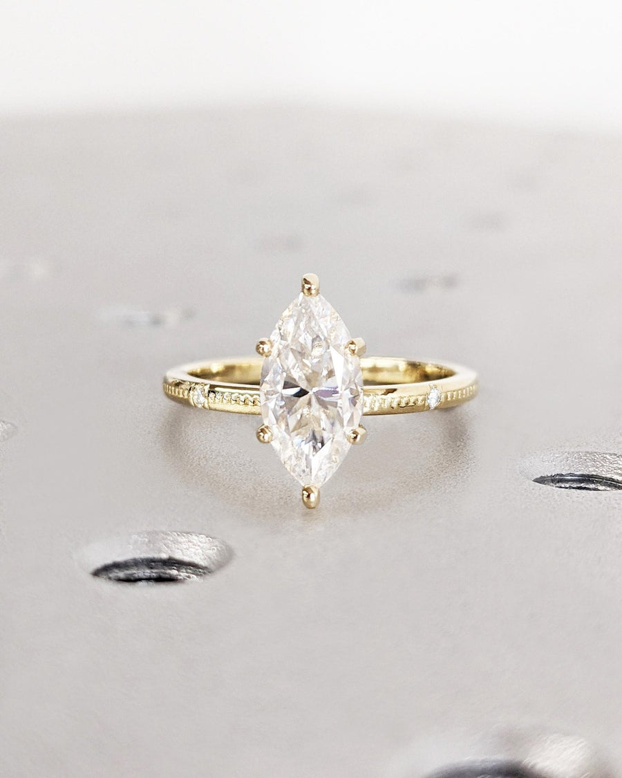 1.0CT marquise cut solitaire engagement ring available to buy now