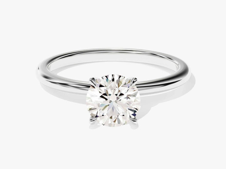 Buy round cut solitaire diamond engagement ring with free shipping