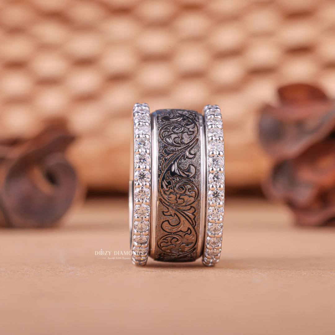 Shop round cut milgrain lab grown diamond engagement ring online