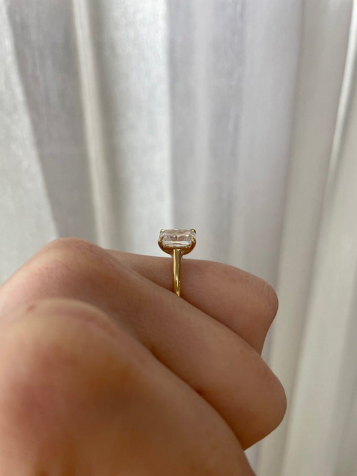 2.06 - 4.06 CT Elongated Cushion Cut Lab Grown Diamond Solitaire Engagement Ring - Doozy Diamonds