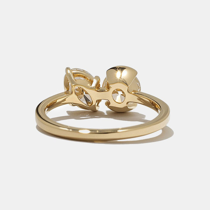 Round solitaire engagement ring offered in gold and platinum