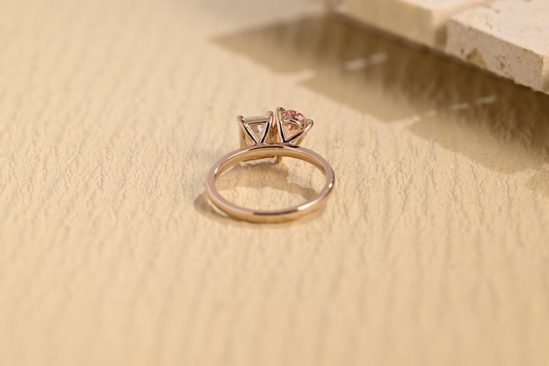 Pear solitaire engagement ring offered in gold and platinum