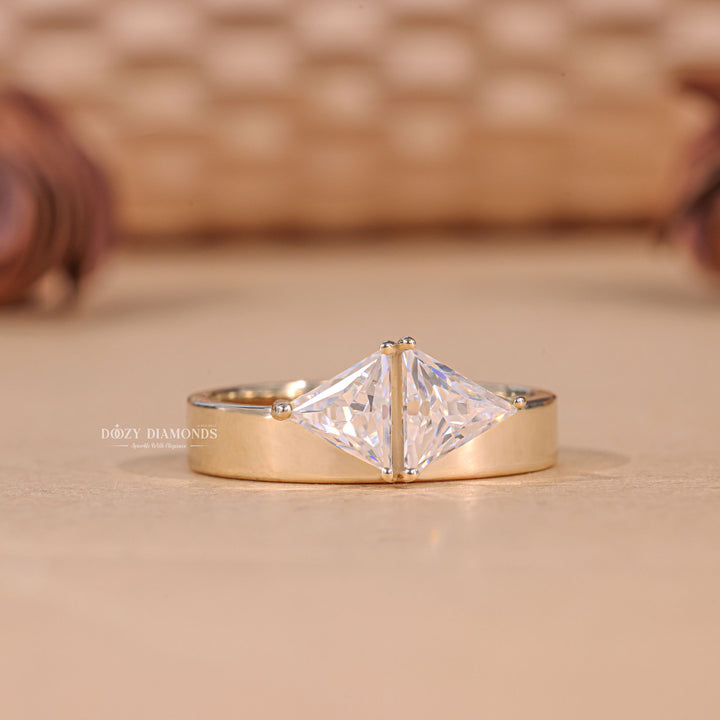 Toi et moi cut solitaire engagement ring available to buy now