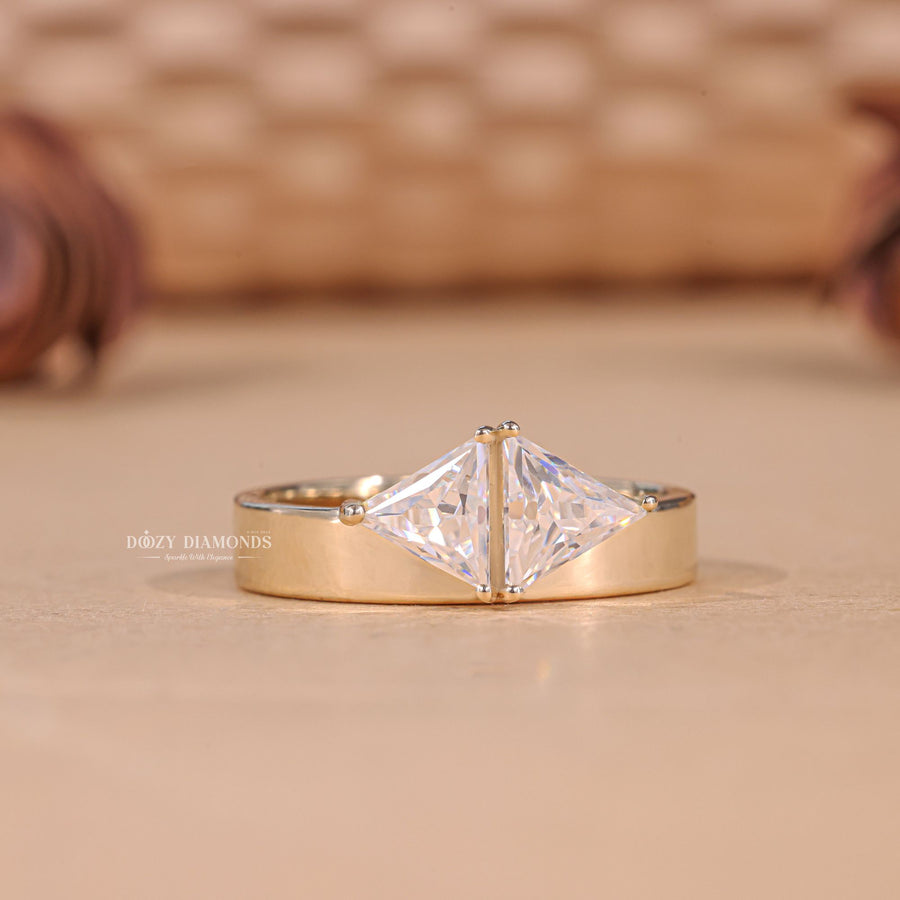 Toi et moi cut solitaire engagement ring available to buy now