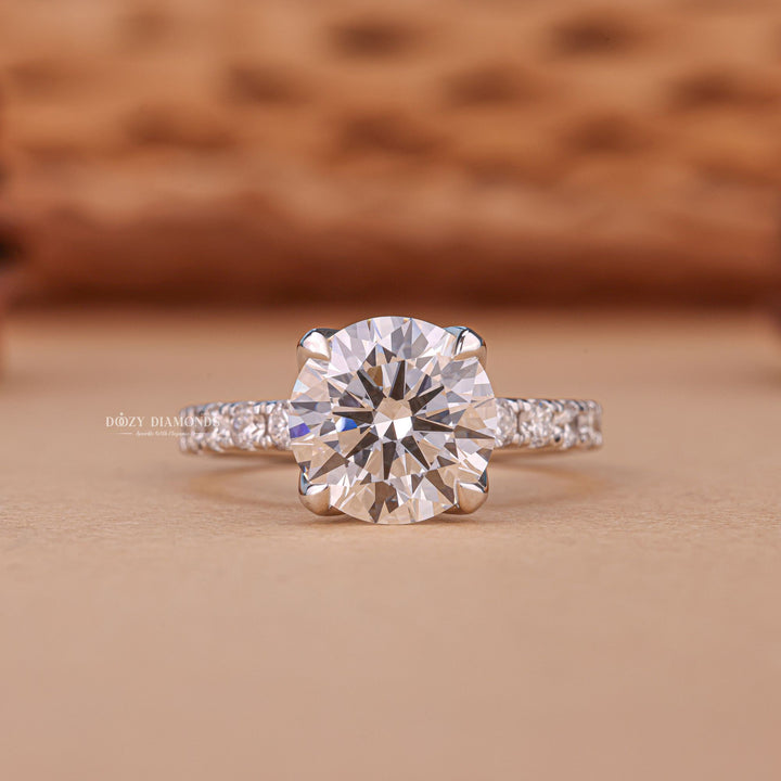 Buy 2.50CT round solitaire lab grown diamond engagement ring online