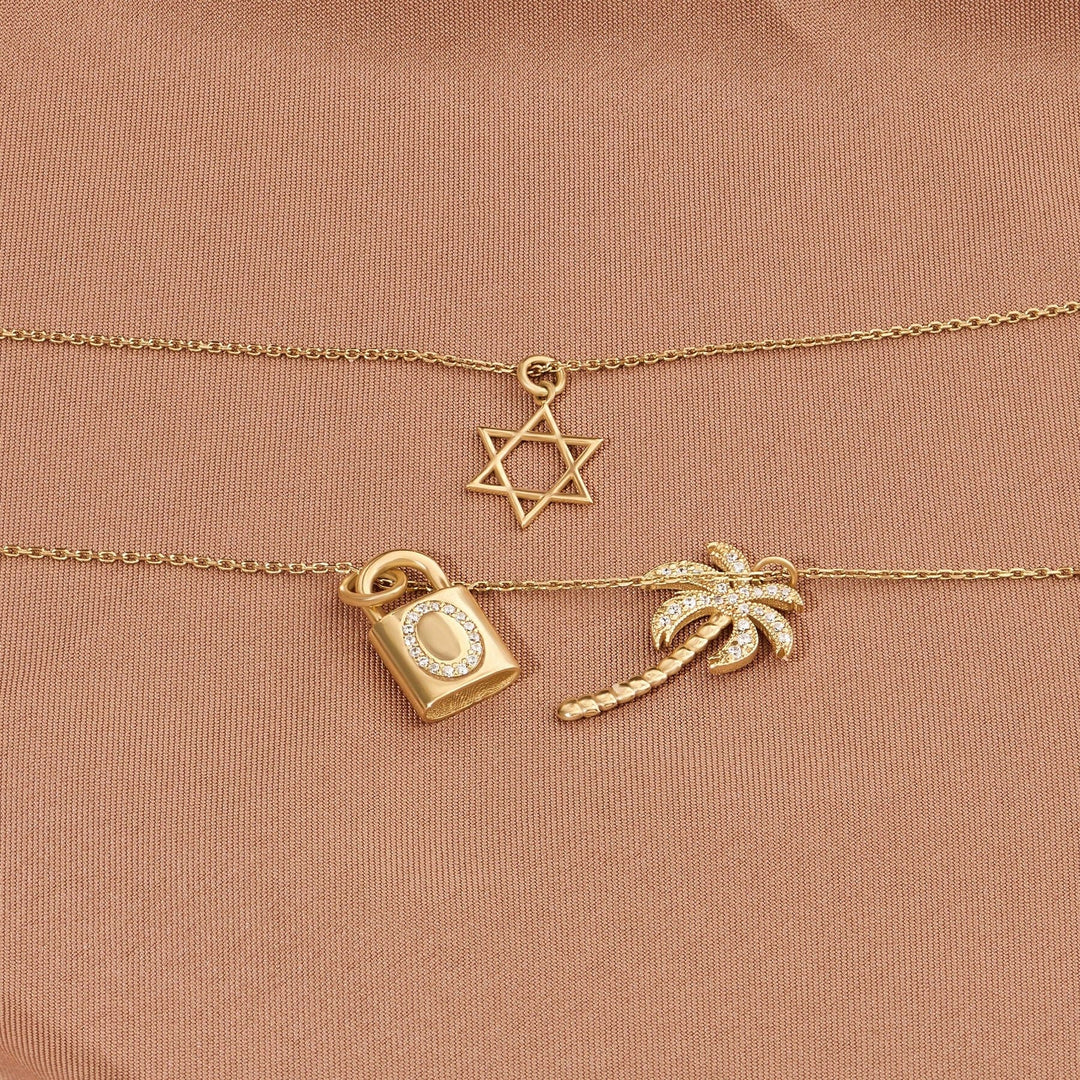Palm Tree Lab-Grown Diamond Pendant for Women
