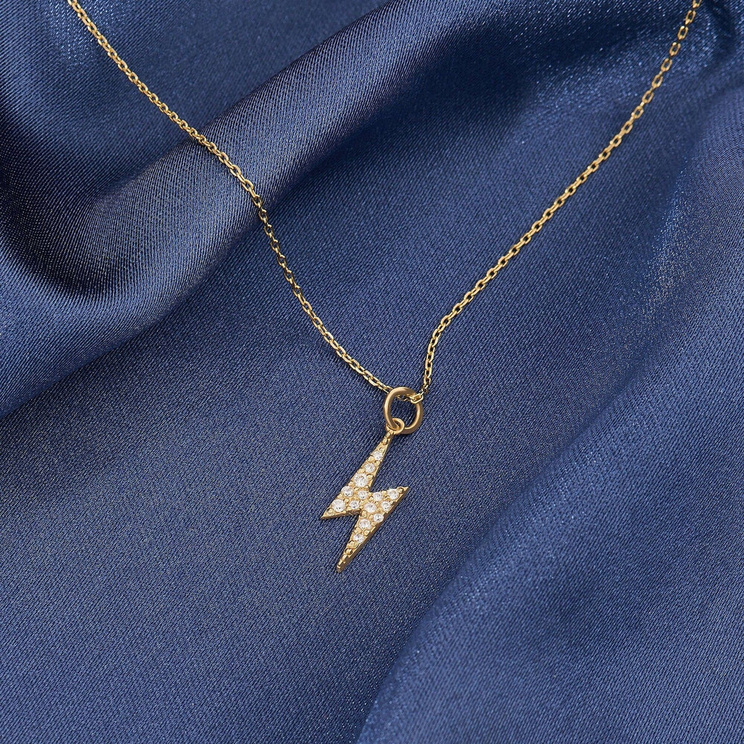 Thunder Lab-Grown Diamond Pendant Necklace for Women