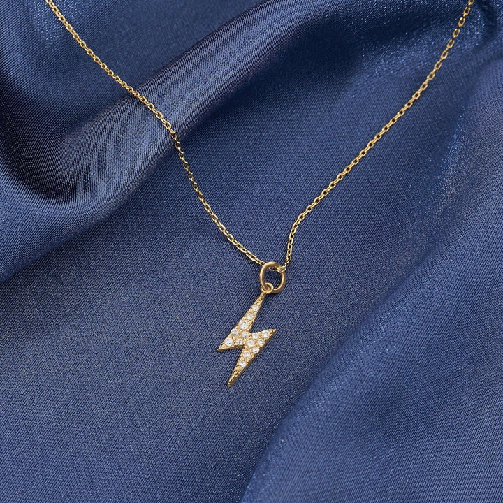Thunder Lab-Grown Diamond Pendant Necklace for Women