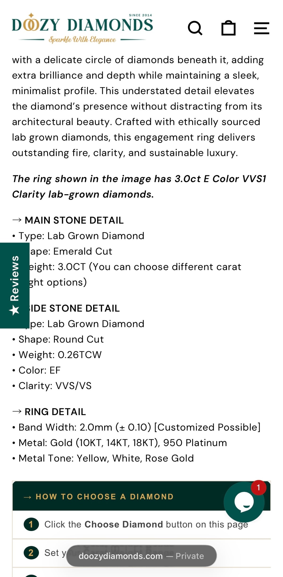 Step 5: Choose Your Diamond