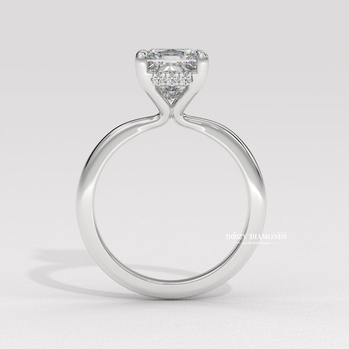 Buy princess cut solitaire diamond engagement ring with free shipping