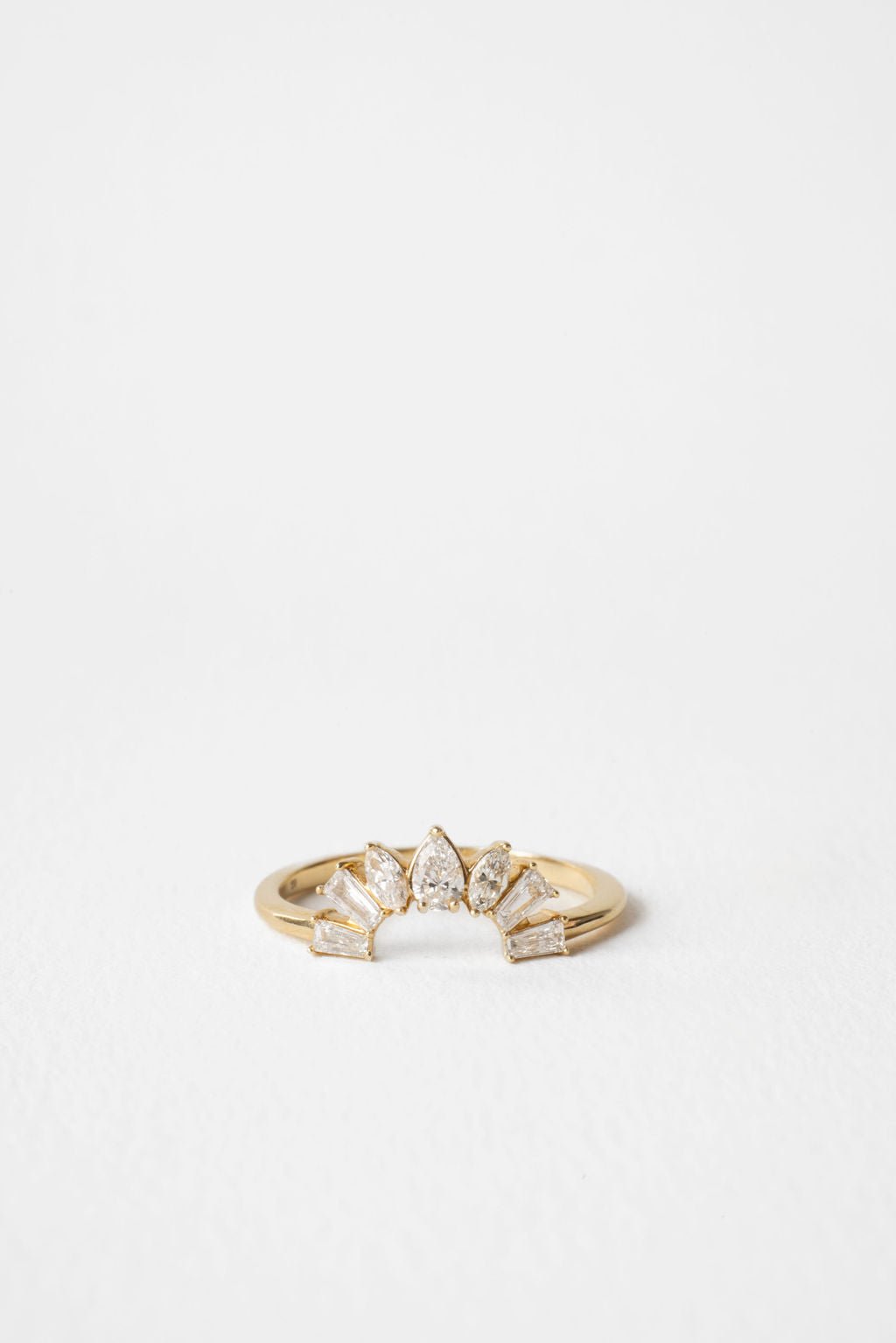 1.90CT Bezel Set Radiant F - VS Lab Grown Diamond Ring with Curve Band - Doozy Diamonds