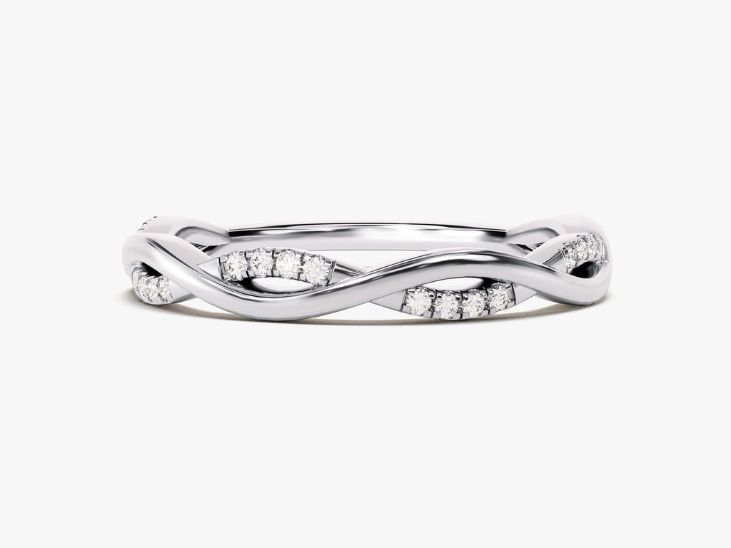 Ethically sourced round diamond eternity band