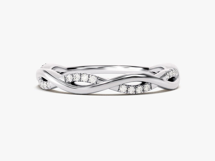 Ethically sourced round diamond eternity band