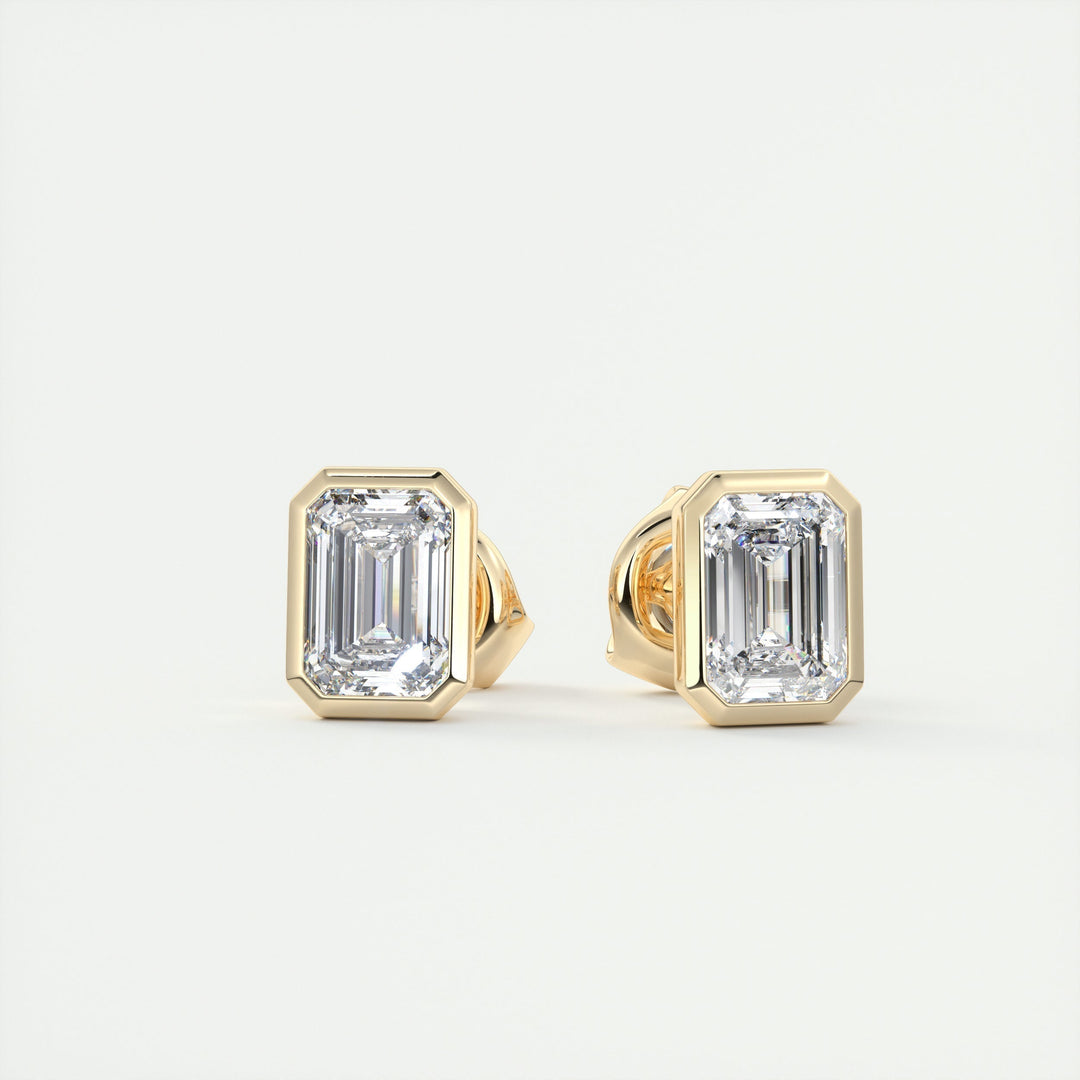 emerald-bezel-solitaire-cvd-g-vs-diamond-earrings