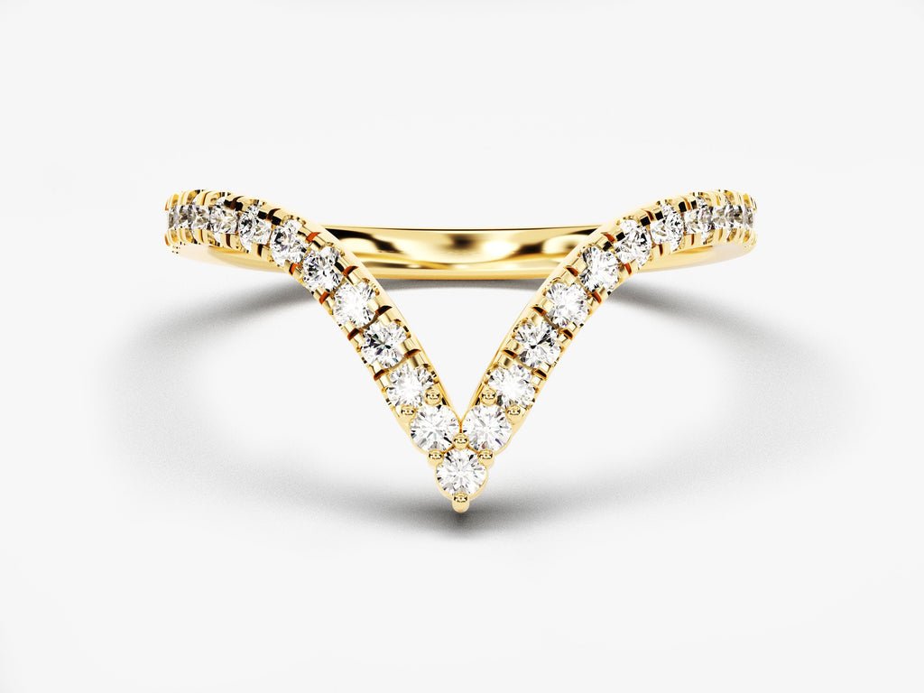 Round Brilliant round brilliant diamond wedding band front view