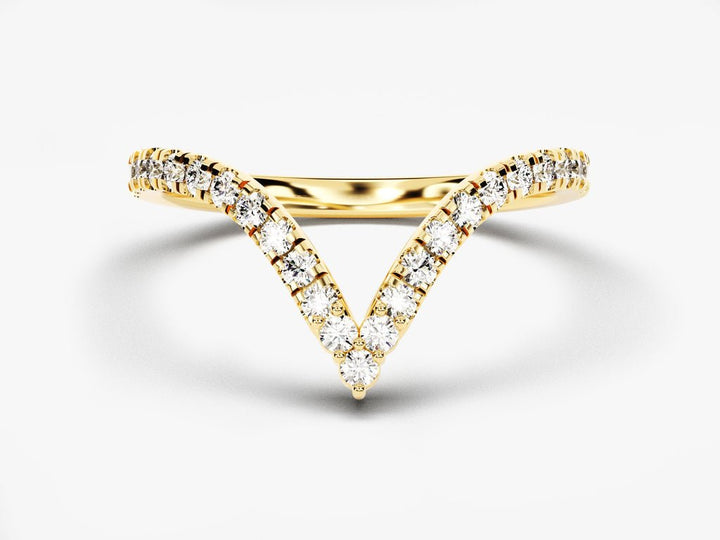 Round Brilliant round brilliant diamond wedding band front view
