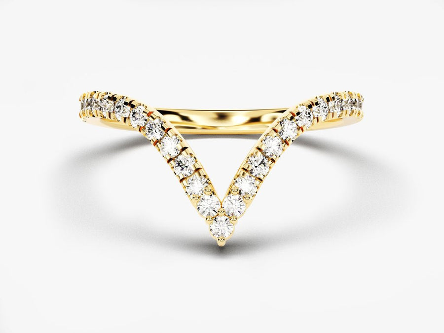 Round Brilliant round brilliant diamond wedding band front view