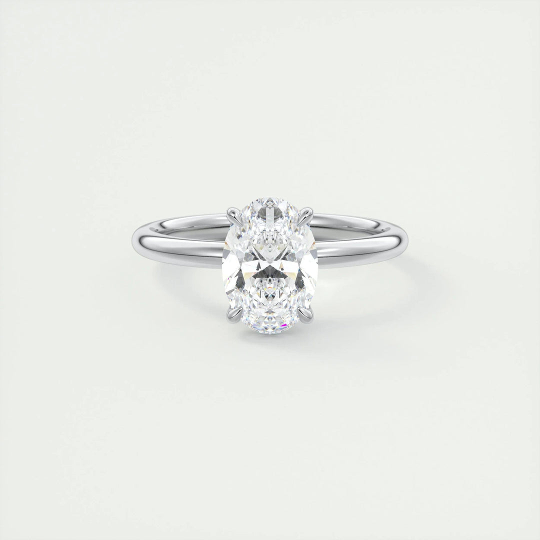 Shop oval solitaire lab grown diamond engagement ring