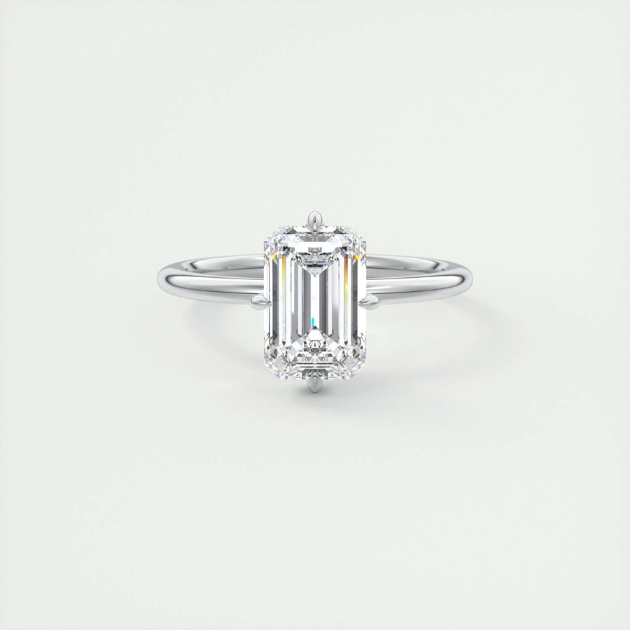 Shop emerald solitaire lab grown diamond engagement ring