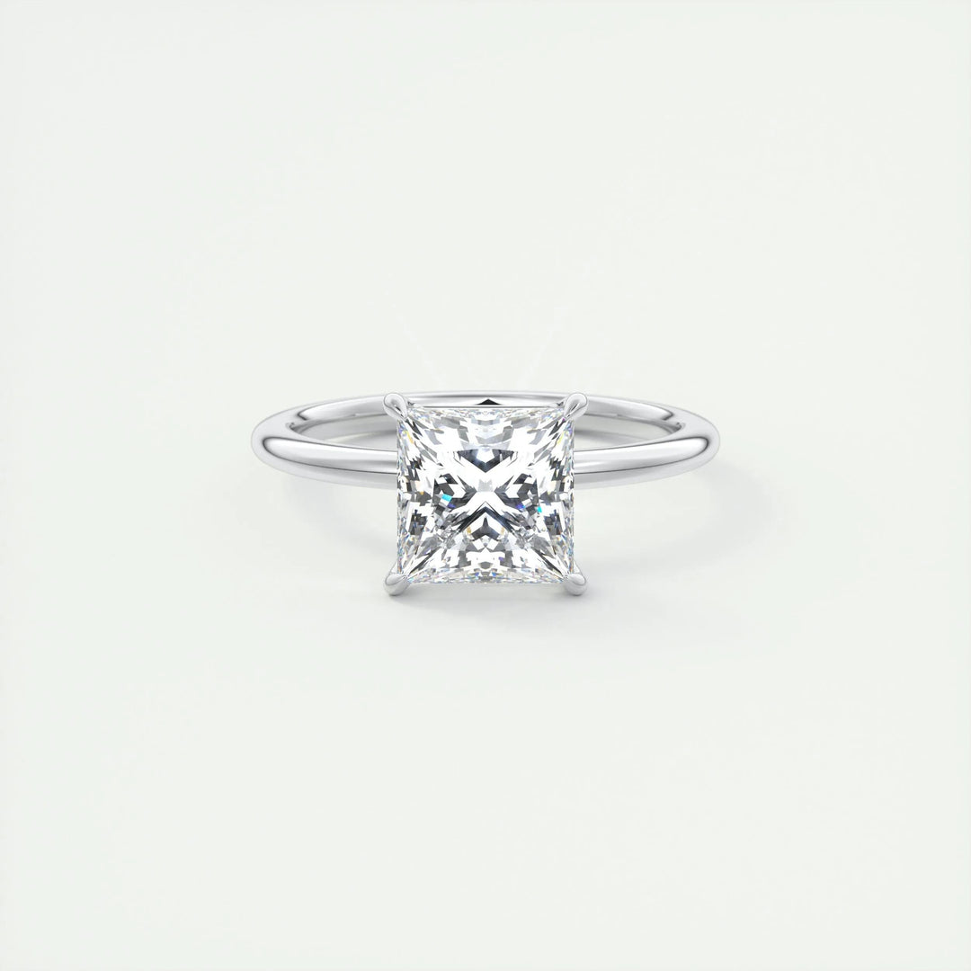 Shop princess solitaire lab grown diamond engagement ring