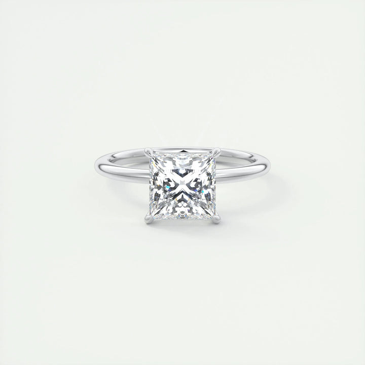 Shop princess solitaire lab grown diamond engagement ring