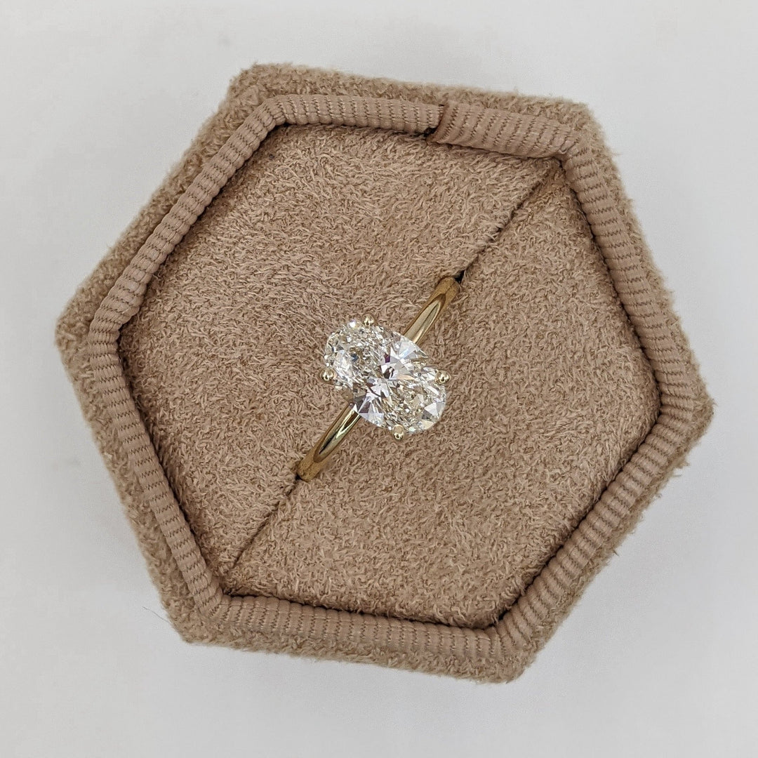 1.5CT oval cut solitaire engagement ring available to buy now