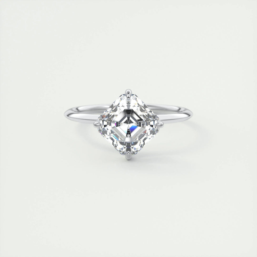 Shop asscher solitaire lab grown diamond engagement ring