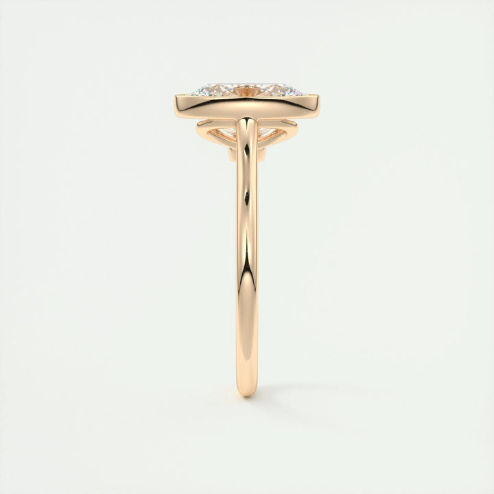 Shop the oval cut bezel engagement ring collection online