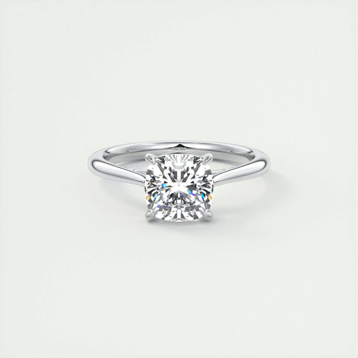 2CT cushion solitaire lab grown diamond engagement ring for sale
