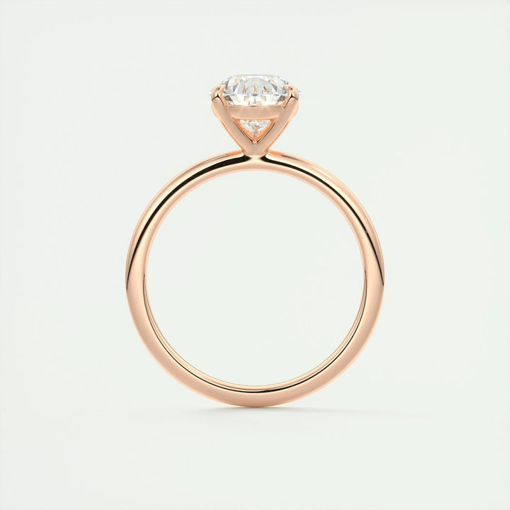 Pear solitaire ring set with an IGI graded diamond